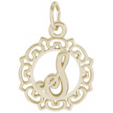 14k Gold Initial S Charm photo