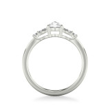 Artcarved Bridal Mounted Mined Live Center Contemporary Diamond Engagement Ring 14K White Gold - 31-V1021DVW-E.00 photo 3