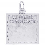 Sterling Silver Marriage Certificate Charm photo