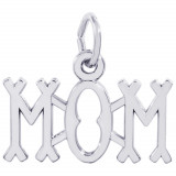 Sterling Silver Mom Charm photo