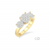 Ashi 14k Yellow Gold Lovebright Round Cut Diamond Engagement Ring photo
