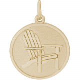 14k Gold Deck Chair Charm photo