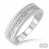 Ashi Diamonds Silver Rope Ring photo