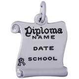 Sterling Silver Diploma Charm photo