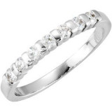 14K White 1/4 CTW  Diamond Anniversary Ring - 68294104P photo