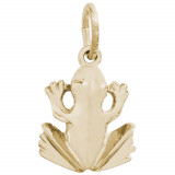 14k Gold Frog Charm photo
