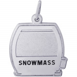 Sterling Silver Snowmass Cable Car  Charm photo