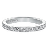 Artcarved Bridal Mounted with Side Stones Contemporary Eternity Diamond Anniversary Band 14K White Gold - 33-V90C4W65-L.00 photo 2