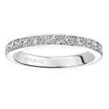 Artcarved Bridal Mounted with Side Stones Contemporary Eternity Diamond Anniversary Band 14K White Gold - 33-V90C4W65-L.00 photo 3