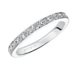 Artcarved Bridal Mounted with Side Stones Contemporary Eternity Diamond Anniversary Band 14K White Gold - 33-V90C4W65-L.00 photo