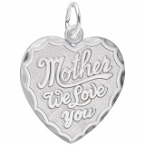 Rembrandt Sterling Silver Mother We Love You Charm photo