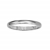 ArtCarved Palladium 2mm Low Dome Comfort Fit Wedding Band photo