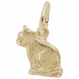 Rembrandt 14k Yellow Gold Cat Charm photo