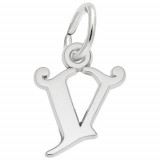 Rembrandt Sterling Silver Initial "V" Charm photo