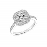 ArtCarved Halo Diamond Engagement Ring photo 2