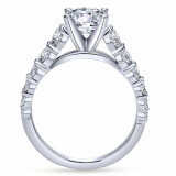 Gabriel & Co. 14k White Gold Round Straight Engagement Ring photo 2