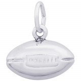 Sterling Silver Football Charm photo