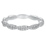 Artcarved Bridal Mounted with Side Stones Contemporary Eternity Diamond Anniversary Band 14K White Gold - 33-V93C4W65-L.00 photo 2