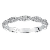 Artcarved Bridal Mounted with Side Stones Contemporary Eternity Diamond Anniversary Band 14K White Gold - 33-V93C4W65-L.00 photo 3