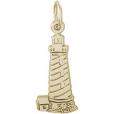 14k Gold CapeHatteras, NC Lighthouse Charm photo
