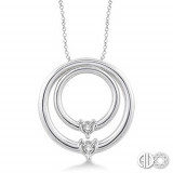 Ashi Diamonds Silver Circle Pendant photo