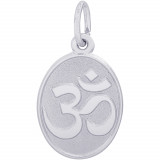 Sterling Silver Yoga Symbol Charm photo