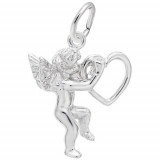 Rembrandt Sterling Silver Angel with Heart Charm photo