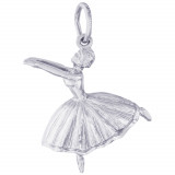 Sterling Silver Ballet Dancer Charm photo