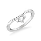 Artcarved Bridal Mounted with Side Stones Contemporary Diamond Anniversary Ring 18K White Gold - 33-V9417W-L.01 photo