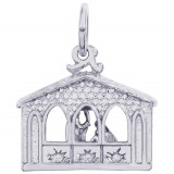 Sterling Silver Nativity Charm photo
