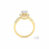 Ashi 14k Yellow Gold Princess Cut Diamond Lovebright Engagement Ring photo 3
