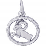 Sterling Silver Aries Charm photo
