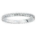 Artcarved Bridal Mounted with Side Stones Contemporary Eternity Diamond Anniversary Band 14K White Gold - 33-V89C4W65-L.00 photo 3
