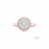 Ashi 14k Rose Gold Pear Shape Diamond Lovebright Engagement Ring photo 2