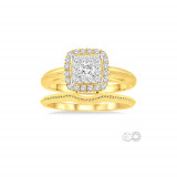 Ashi 14k Yellow Gold Diamond Lovebright Bridal Set photo 2