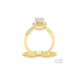 Ashi 14k Yellow Gold Diamond Lovebright Bridal Set photo 3