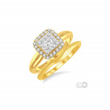 Ashi 14k Yellow Gold Diamond Lovebright Bridal Set photo