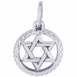Sterling Silver Star of David Charm photo