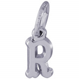 Sterling Silver Initial R Charm photo