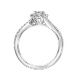Artcarved Bridal Mounted Mined Live Center Contemporary One Love Engagement Ring Sierra 14K White Gold - 31-V888ARW-E.00 photo 3