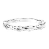 Artcarved Bridal Band No Stones Contemporary Twist Solitaire Wedding Band Kassidy 14K White Gold - 31-V769W-L.00 photo 2