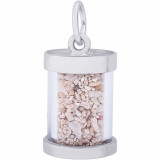 Sterling Silver Curacao Sand Capsule Charm photo