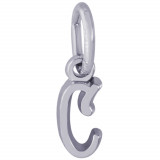 Sterling Silver Initial C Charm photo