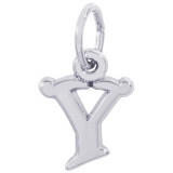 Sterling Silver Initial Y Charm photo