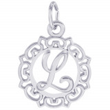 Sterling Silver Initial L Charm photo