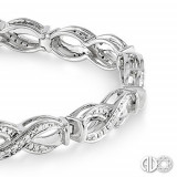 Ashi Diamonds Silver Swirl Bracelet photo